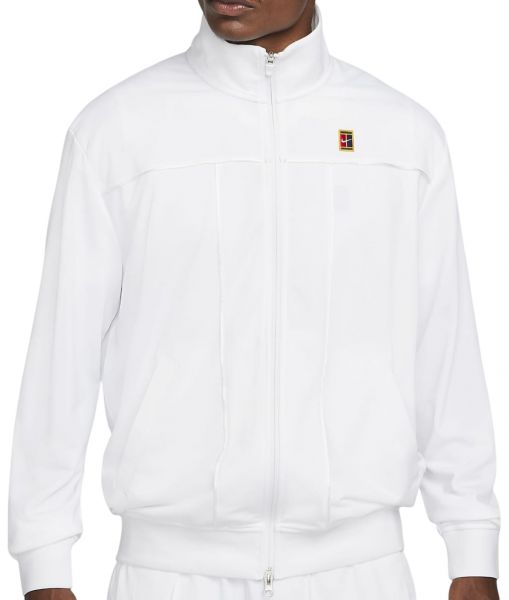 Férfi tenisz pulóver Nike Court Heritage Suit Jacket M - white/white/white