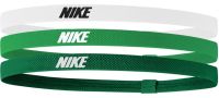 Cinta para el pelo Nike Elastic Headbands 2.0 3P - white/stadium green/black