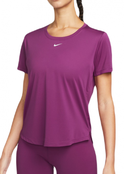  Nike Dri-FIT One Short Sleeve Standard Fit Top - viotech/white