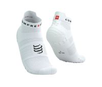 Tennisesokid  Compressport Pro Racing v4.0 Run Low 1P - Valge