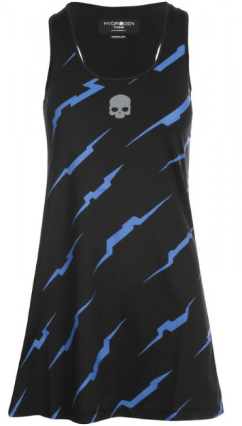 Robes de tennis pour femmes Hydrogen Thunder Dress Woman - black/bluette