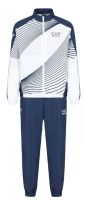 Herren Tennistrainingsanzug EA7 Man Woven Tracksuit - white/navy blue