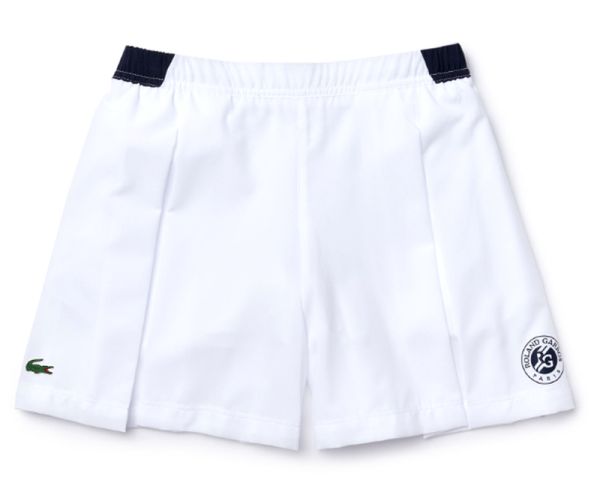  Lacoste Girls' Lacoste SPORT Roland Garros Culotte Skirt - white/navy blue