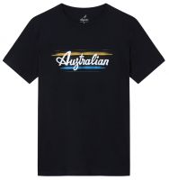 Meeste T-särk Australian Cotton T-Shirt Brush Line Print - blu navy