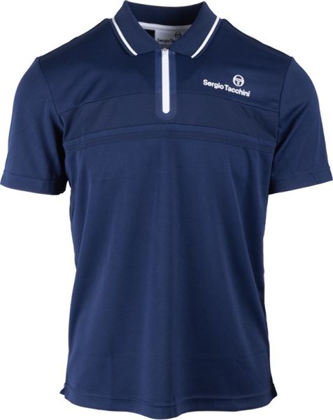 Polo da tennis da uomo Sergio Tacchini Specchio Polo Shirt - Blu