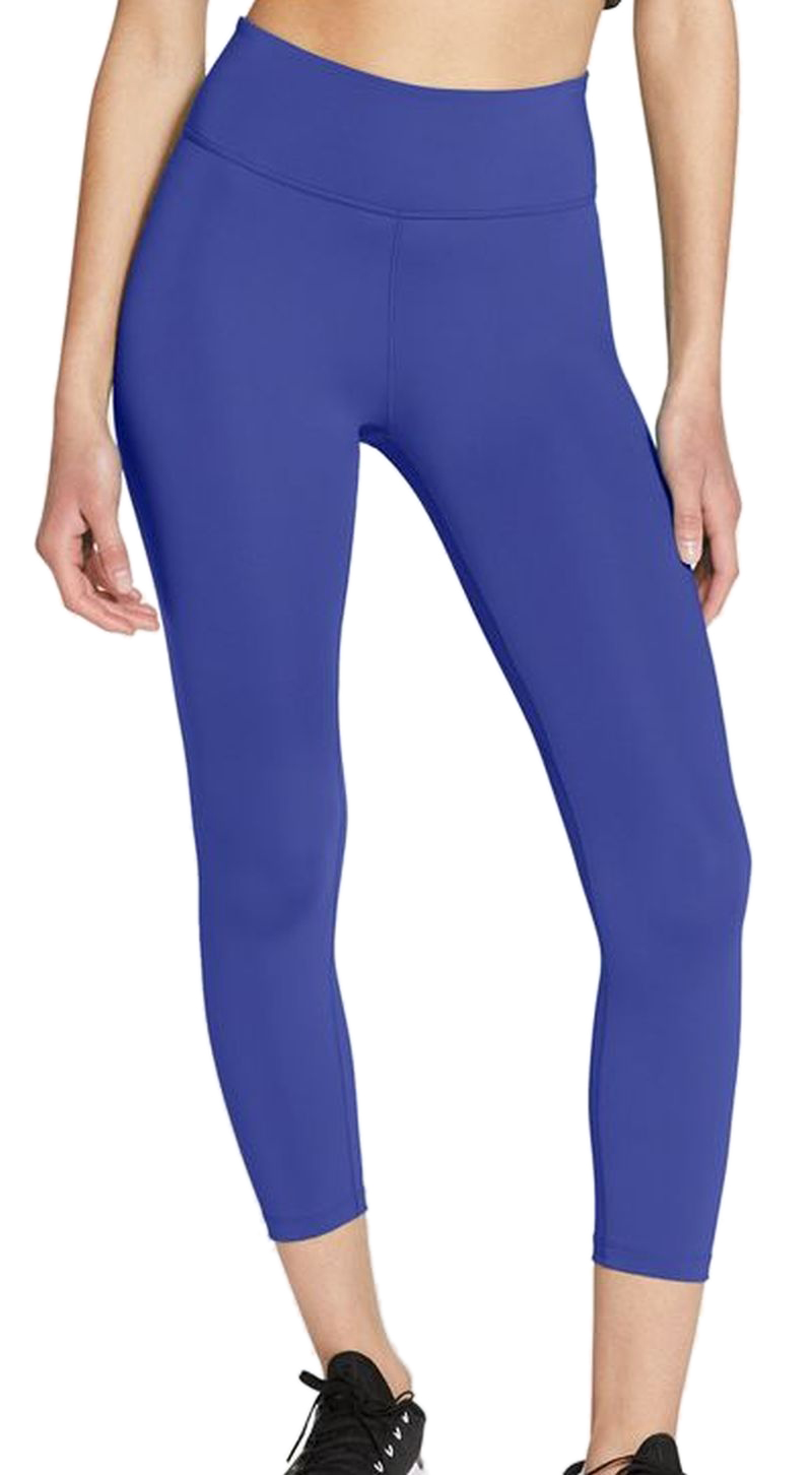 Women's leggings Nike Dri-Fit One Mid-Rise CRP Tight - lapis/white