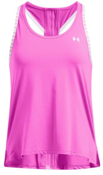 Damski top tenisowy Under Armour Knockout Tank - Różowy