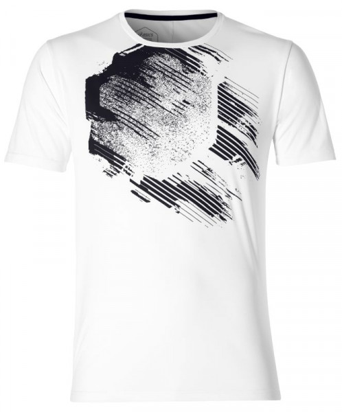 Damen T-Shirt Asics Practice Graphic SS - brilliant white