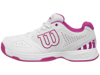 Teniso batai jaunimui Wilson Stroke JR - white/halogen blue/very berry Teniso batai jaunimui Wilson Stroke JR - white/halogen blue/very berry