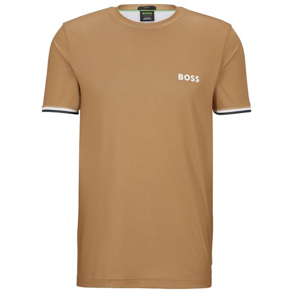 Herren Tennis-T-Shirt BOSS x Matteo Berrettini Tee MB 2 - medium beige