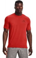 Herren Tennis-T-Shirt Under Armour Men's UA Rush Energy Short Sleeve - blaze orange/black