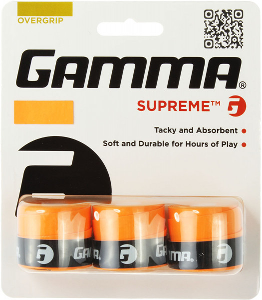 Overgrip Gamma Supreme orange 3P