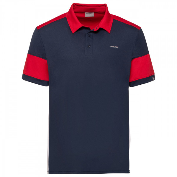 Herren Tennispoloshirt Head Ace Polo Shirt M - dark blue/red
