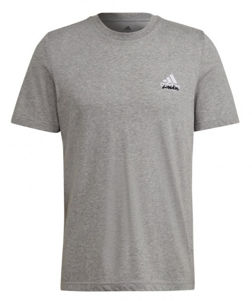  Adidas Wimbledon Tee 1 M - medium grey heather