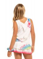 Dievčenské tričká Lucky in Love Novelty Summer Fun Tie Back Tank - multicolor Dievčenské tričká Lucky in Love Novelty Summer Fun Tie Back Tank - multicolor