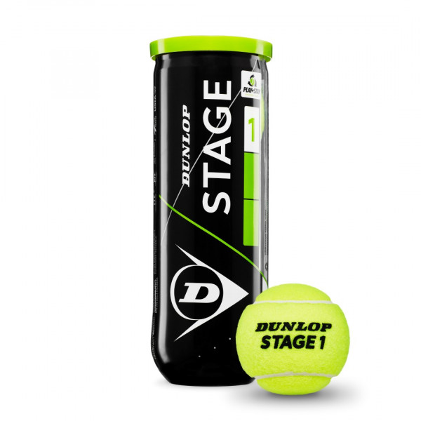 Teniso kamuoliukai pradedantiesiems Dunlop Stage 1 Green 3B