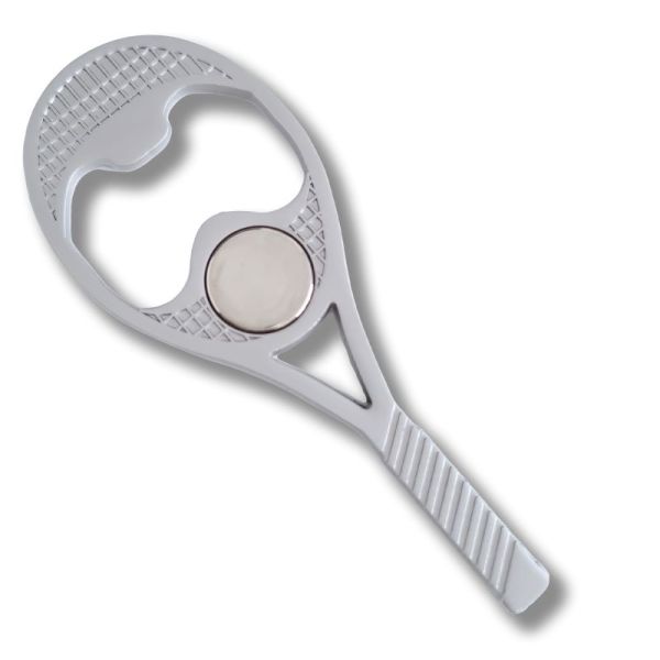 Vidin Australian Open Magnet Bottle Opener Racquet - silver