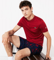 Muški teniski polo Lacoste Men's SPORT Novak Djokovic Tech Jersey Polo - red/bordeaux Muški teniski polo Lacoste Men's SPORT Novak Djokovic Tech Jersey Polo - red/bordeaux