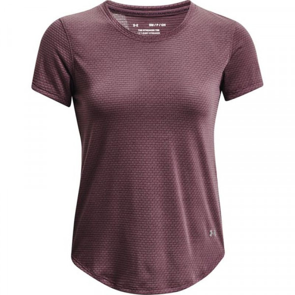 Damen T-Shirt Under Armour Streaker Run Short Sleeve - ash plum/reflective