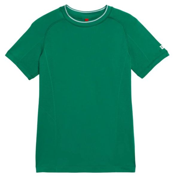 Тениска за момчета Wilson Kids Team Seamless Crew - Зелен