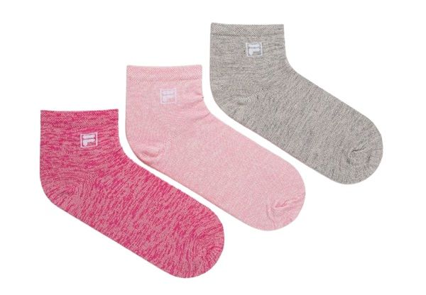 Чорапи Fila Quarter Plain Socks 3P - lady melange