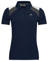 Női póló Head Club 22 Tech Polo Shirt W - dark blue