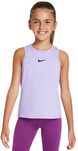 Maglietta per ragazze Nike Girls Court Dri-Fit Victory Tank Top - hydrangeas/blac