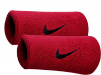 Potítko Nike Swoosh Double-Wide Wristbands - varsity red/black