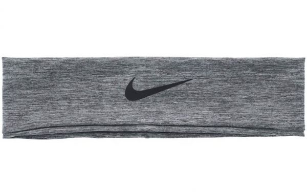 Stirnband Nike Dry Wide Headband - charcoal heater/black