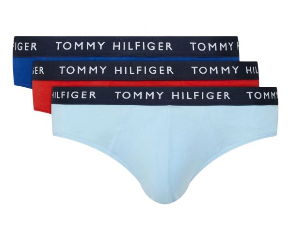 Męskie bokserki sportowe Tommy Hilfiger Brief 3P - bold blu/iceberg/empire flm
