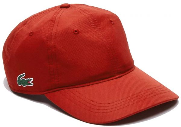 Czapka tenisowa Lacoste Sport Lightweight Cap - red