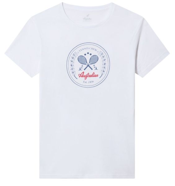 T-shirt da uomo Australian Cotton Crew T-Shirt - white