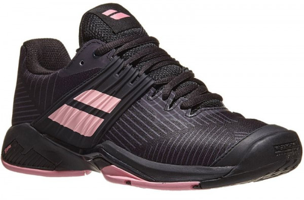 Damskie buty tenisowe Babolat Propulse Fury AC Women - black/geranium pink