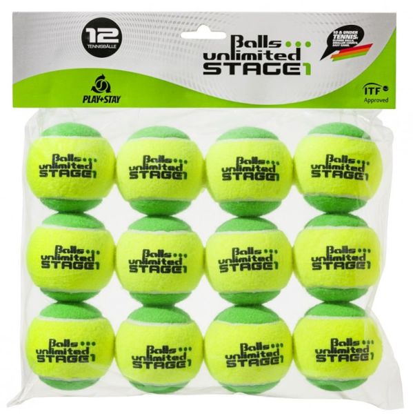 Teniso kamuoliukai pradedantiesiems Balls Unlimited Stage 1 12B