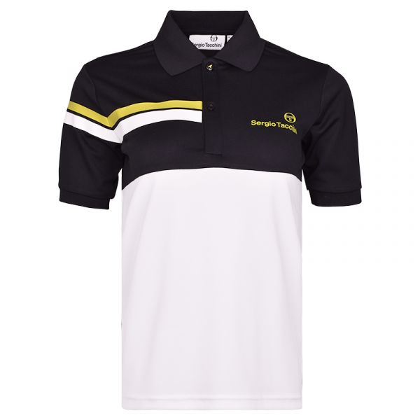T-krekls zēniem Sergio Tacchini Volti Jr Polo - black/yellow