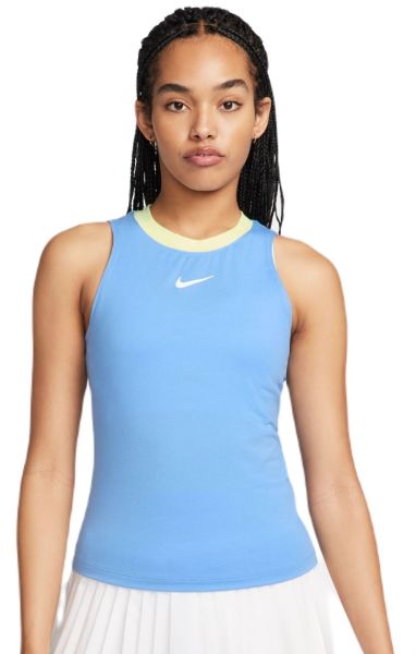 Naiste tennisetopp Nike Court Dri-Fit Advantage Tank - university blue/light laser orange/white
