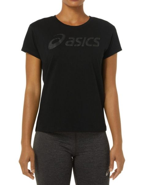 Damen T-Shirt Asics Big Logo Tee - performance black