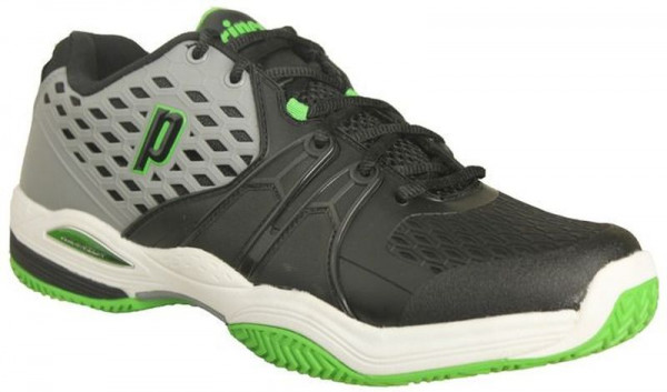Vīriešiem tenisa apavi Prince Warrior CC - grey/black/green