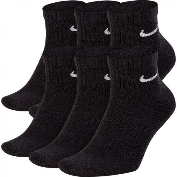 Tennissocken Nike Everyday Cotton Cushioned Ankle M 6P - black
