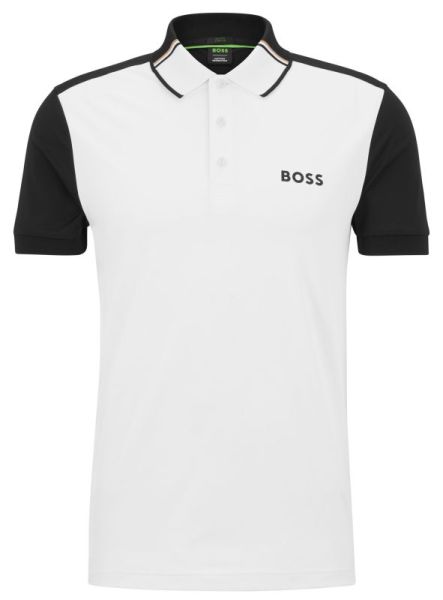 Herren Tennispoloshirt BOSS x Matteo Berrettini Patteo MB 8 - white