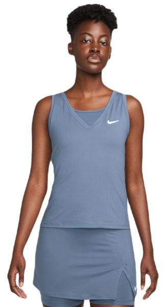 Top da tennis da donna Nike Court Dri-Fit Victory Tank - diffused blue/white