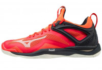 Muške cipele za squash Mizuno Wave Mirage 3 - ignitionred/white/saulte Muške cipele za squash Mizuno Wave Mirage 3 - ignitionred/white/saulte