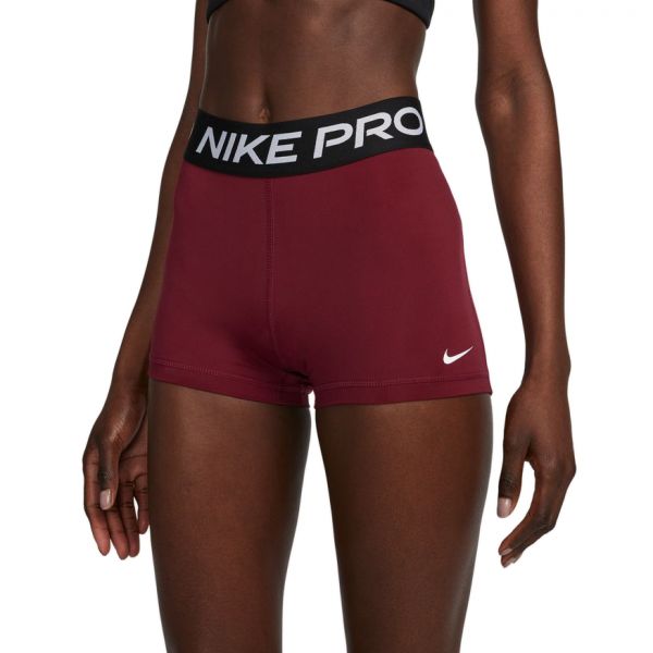 Ženske kratke hlače Nike Pro 365 Short 3in - dark beetroot/black/white