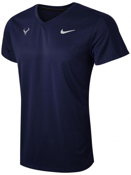 Men's T-shirt Nike Court Dri-Fit Challenger Top SS Rafa - obsidian/white
