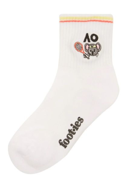 Socks Australian Open Koala Junior Sneaker 1P - White