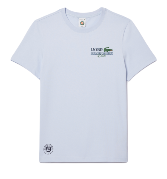 T-shirt pour hommes Lacoste Roland Garros Edition Sport Cotton T-shirt - phoenix blue