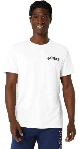 Teniso marškinėliai vyrams Asics Chest Logo Short Sleeve T-Shirt - Balta