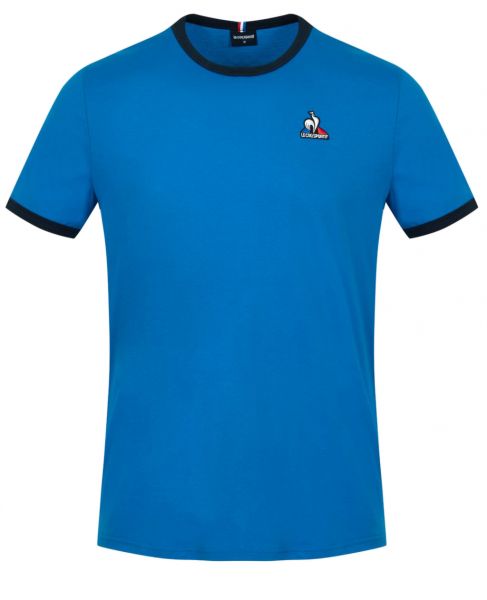 Herren Tennis-T-Shirt Le Coq Sportif Bat Tee SS No.3 M - tech blue