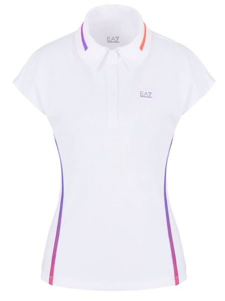  EA7 Woman Jersey Polo Shirt - white