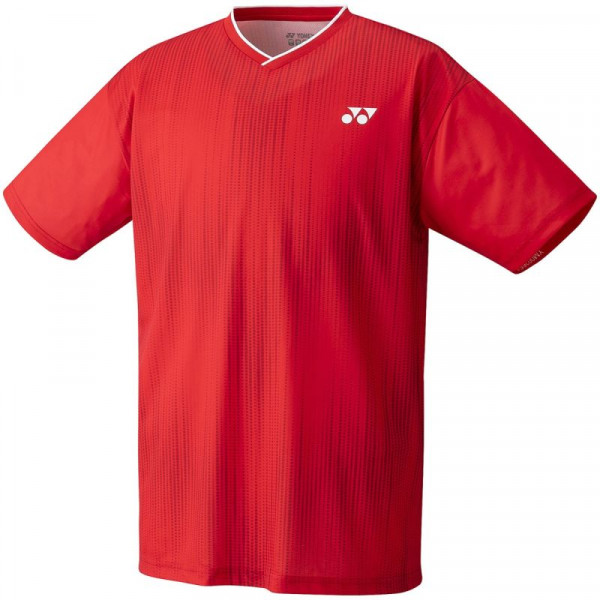 Herren Tennis-T-Shirt Yonex Men's Crew Neck Shirt - ruby red